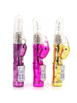 Vibrador Rabbit Rotativo - Estimulador de Conejito Con Punta de Jelly