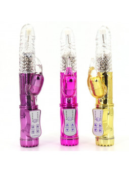 Vibrador Rabbit Rotativo - Estimulador de Conejito Con Punta de Jelly