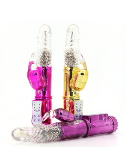 Vibrador Rabbit Rotativo - Estimulador de Conejito Con Punta de Jelly