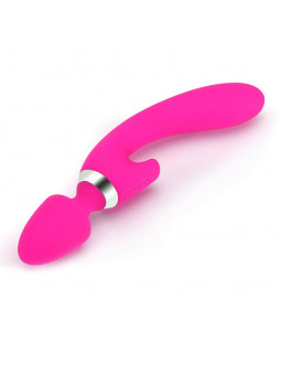 Doble Vibrador con Plug Anal y Punta Vaginal - Estimulador Recargable