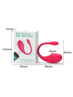Vibrador con control remoto vía Blutetooth y App para SmartPhone