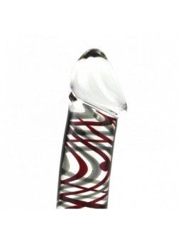 Dilatador de Vidrio con líneas marrones